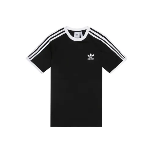 Adidas Originals Shamrock Retro Stripes T-Shirt Международная версия Мужская Черная