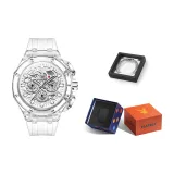 Белая резиновая лента, натуральный белый цвет [оранжевое сердце, символ благополучия, коробка]