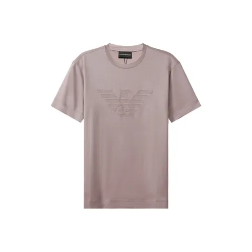EMPORIO ARMANI Серый Розовый Мужская T-Рубашка