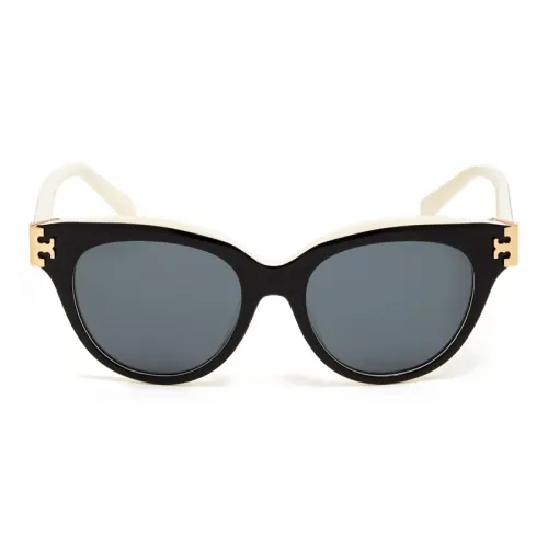 TORY BURCH Ацетатные солнцезащитные очки "Кошачий глаз" женские черные