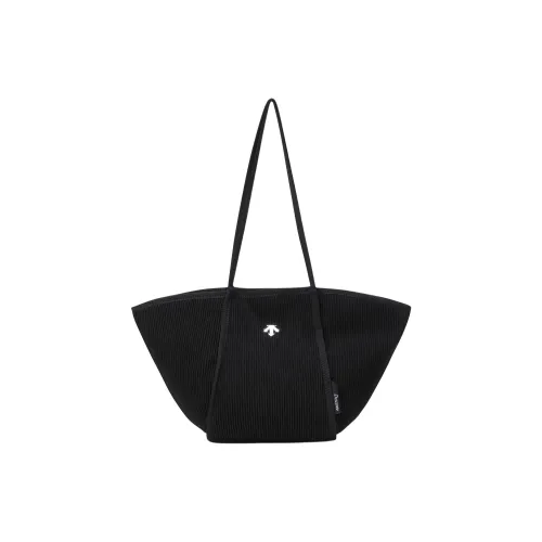 DESCENTE Полиэстер Тоут Сумка Сумка для покупок Сумка на плечо Большая Женская Черная