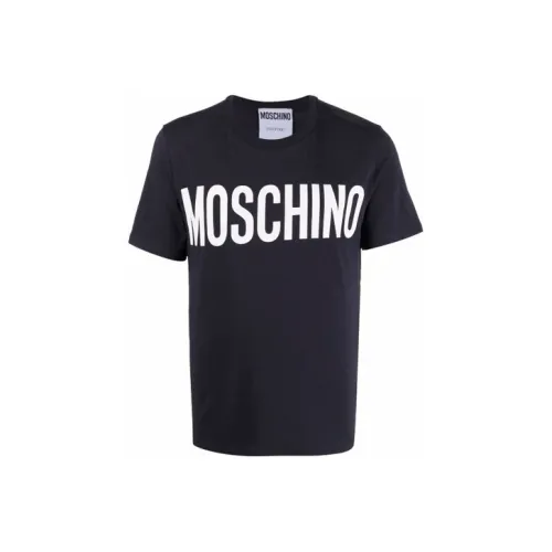 MOSCHINO Мужские синие футболки