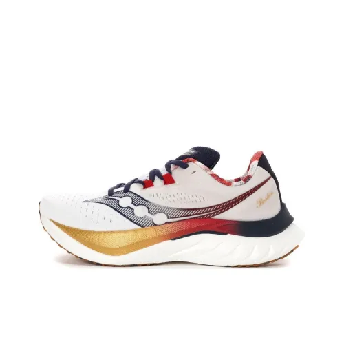 Saucony Endorphin Speed Brown 4 Баланс Низкий Топ Беговые кроссовки Женские Белый Синий