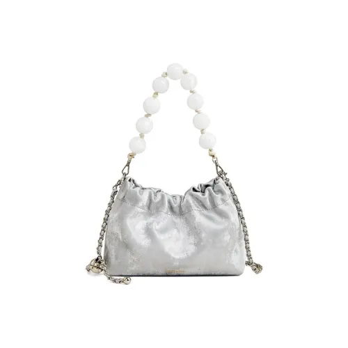 teenmix Коровья кожа с синтетической кожей плиссированная сумка облачная сумка сумка через плечо обычная женская