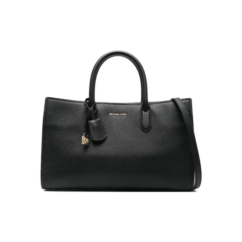 MICHAEL KORS Scarlett Кожа Тоут Сумка Сумка для покупок Сумка на плечо Сумка среднего размера Женская Черная
