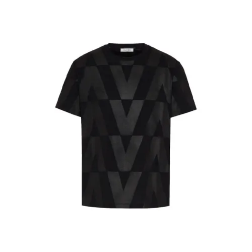 Valentino FW21 Стандартная рубашка T для мужчин черная