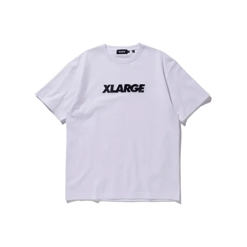XLARGE Прямой крой T-рубашка унисекс белого цвета