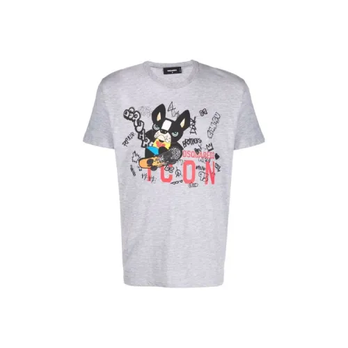 DSQUARED 2 Gray Мужская T-Рубашка