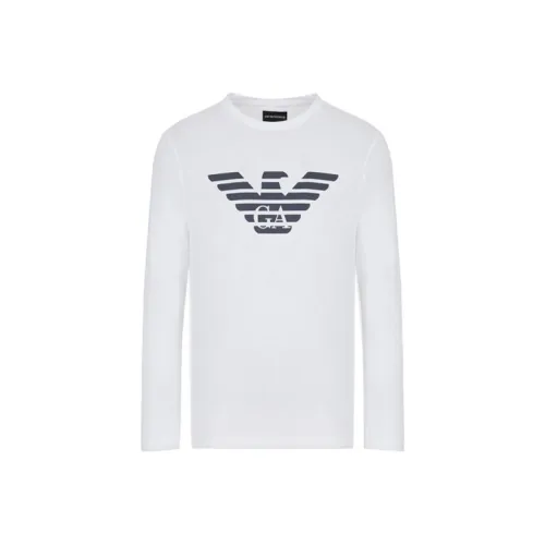 EMPORIO ARMANI Стандартная рубашка T для мужчин белого цвета