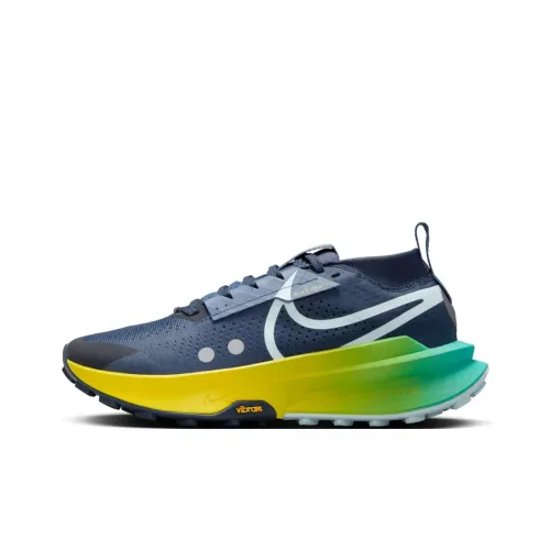 Nike Zegama Trail 2 Slip-resistant Abrasion-resistant Low-top Беговые кроссовки Мужские Blue