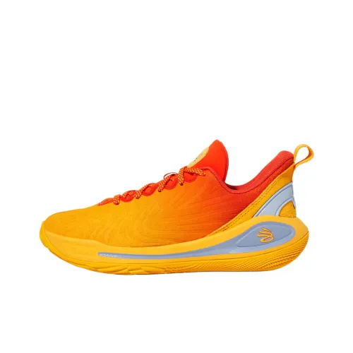 Under Armour Curry 12 Детские баскетбольные кроссовки Низкий топ Синий/Желтый Унисекс