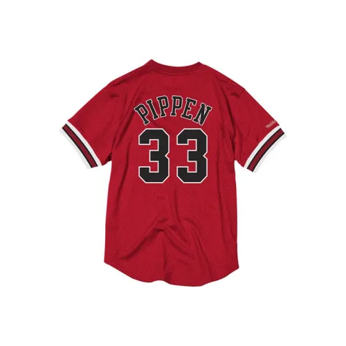 Mitchell Ness Красный Унисекс Футболка