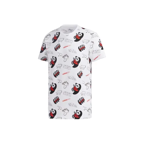 ADIDAS NEO Белый Мужской T-Рубашки