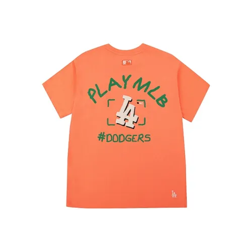MLB Los Angeles Dodgers Оранжево-красные Унисекс Футболки