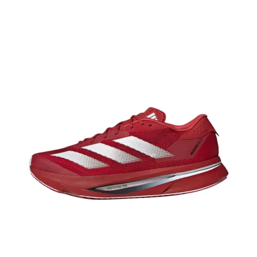 Adidas Adizero SL2 Slip-resistant Abrasion-resistant Low-top Беговые кроссовки Унисекс Красный