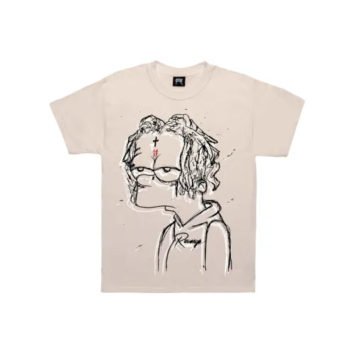Revenge X Trippie Redd Collection Крем Унисекс T Рубашки