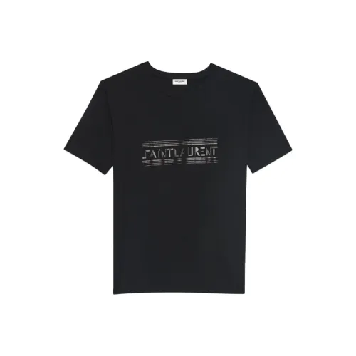 SAINT LAURENT T-рубашка мужская черная