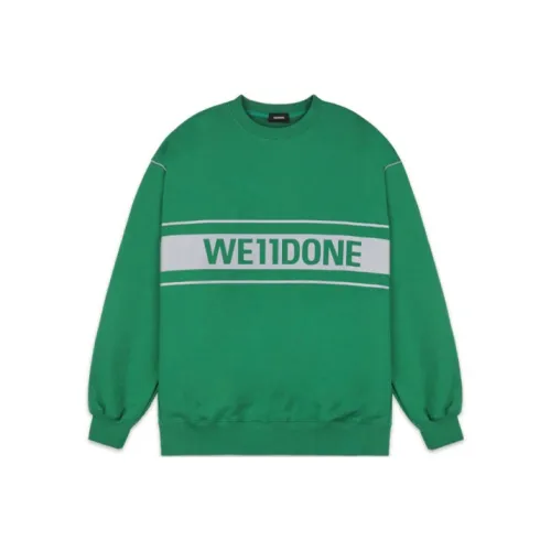 WE11DONE Свитшот Унисекс Зеленый