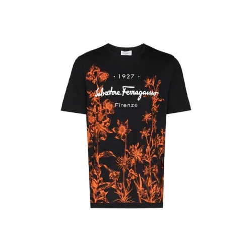 Ferragamo Мужские черные T-рубашки