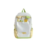 Желтая и зеленая одиночная сумка.