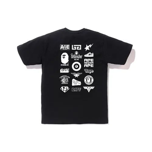 A BATHING APE T-Shirt Унисекс Черный