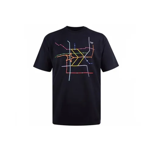 Конверс Printing Short Sleeve T-Shirt Мужская Черная