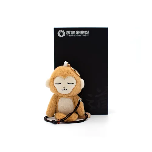 JIANGGUOZAWUSHE Дзен Медитация Обезьяна Китайский Зодиак Игрушка Куклы Плюшевый Брелок 13 см Рекомендуемая Высота