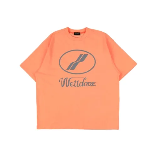 WE11DONE Оранжевый Унисекс T-рубашки