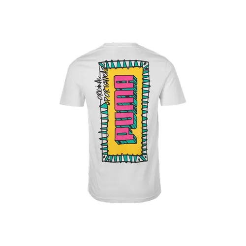 PUMA Комплект с короткими рукавами футболка мужская белого цвета