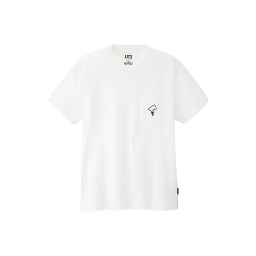 UNIQLO x Pokémon Коллаборация Футболка Унисекс Белая