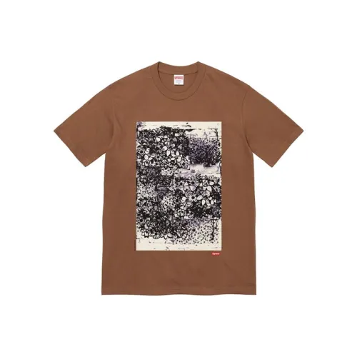 Supreme Week 18 X CHRISTOPHER Шерсть Коллаборация Tee Untitled T Рубашка Унисекс