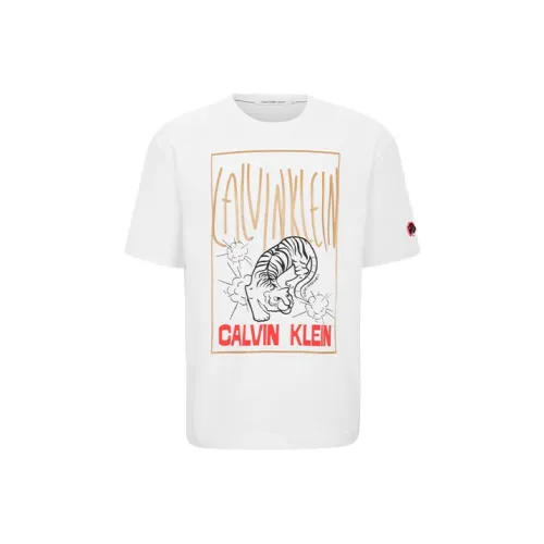 Calvin Klein Белая Унисекс Футболка