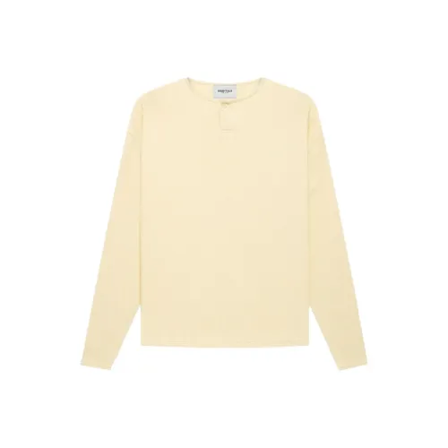 Fear Of God Essentials FW21 Термический Henley L S Buttercream Крем T Рубашка Унисекс Крем