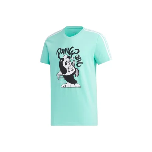 ADIDAS NEO Бирюзовый Мужской T-Рубашки