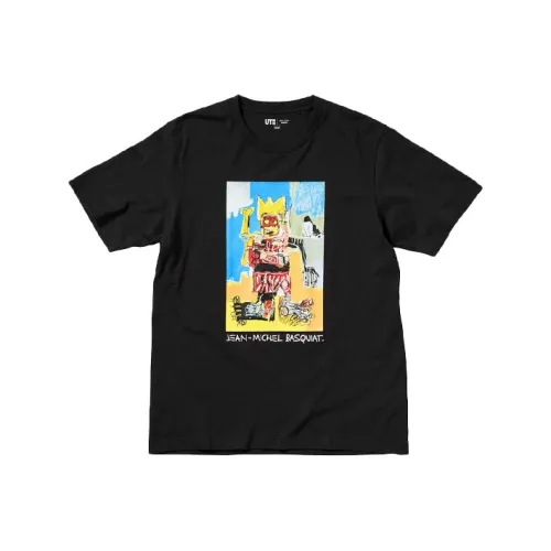 UNIQLO Basquiat collaboration Черная унисекс футболка