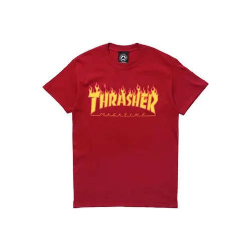 Thrasher Красная Унисекс Футболка
