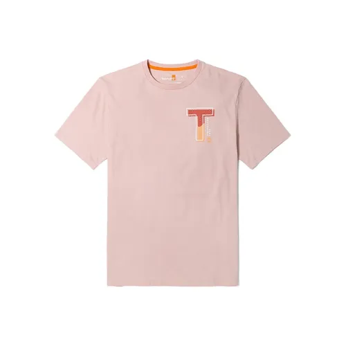 Timberland Светло-розовые Мужские T-рубашки