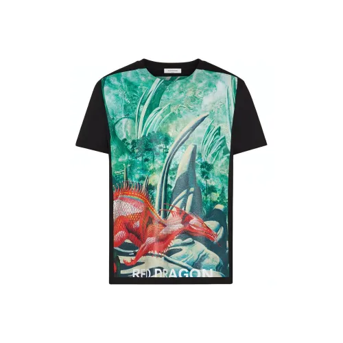 Valentino Мужские черные рубашки