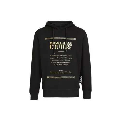 VERSACE JEANS COUTURE Черные Мужские Свитшоты