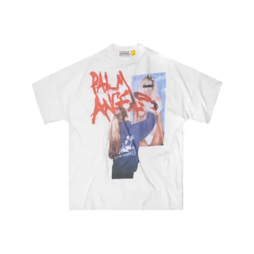MONCLER GENIUS MONCLER GENIUS x PALM ANGEL Белый Мужской T-Рубашки