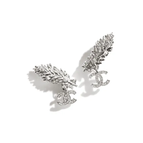 CHANEL Металл Серьги-гвоздики Женские Серебряные