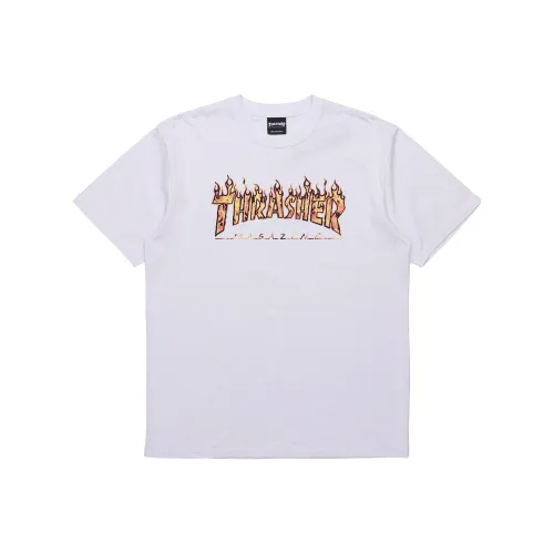 Thrasher T-Shirt Унисекс Белый Японская Версия