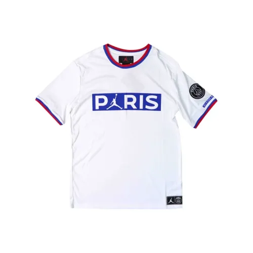 Jordan Paris Saint Germain Команда T Рубашка Мужская Белая