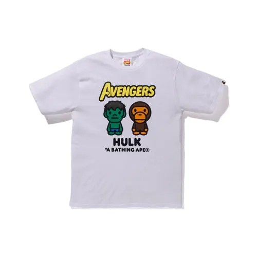 A BATHING APE BAPE × Marvel T-Shirt Унисекс Белый