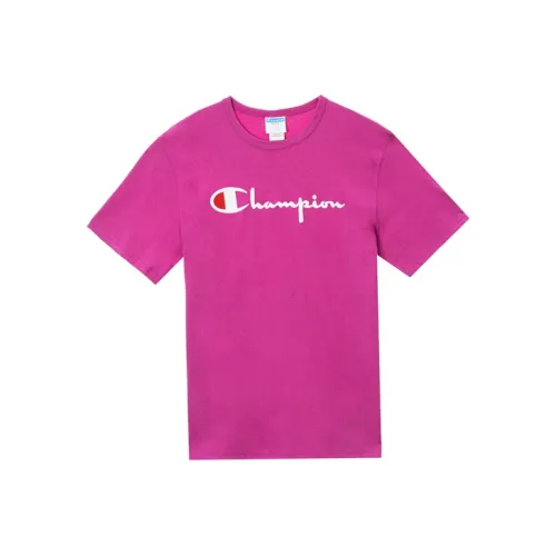 Champion Короткий рукав T-рубашка версия для США унисекс фиолетовый