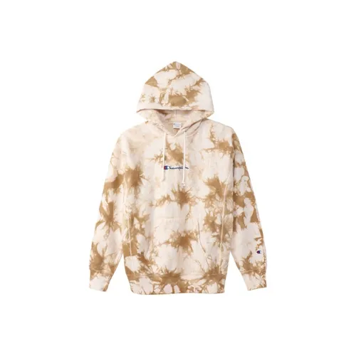 Champion С капюшоном Свободный крой Стандартный Свитшот Японская версия Унисекс Хаки