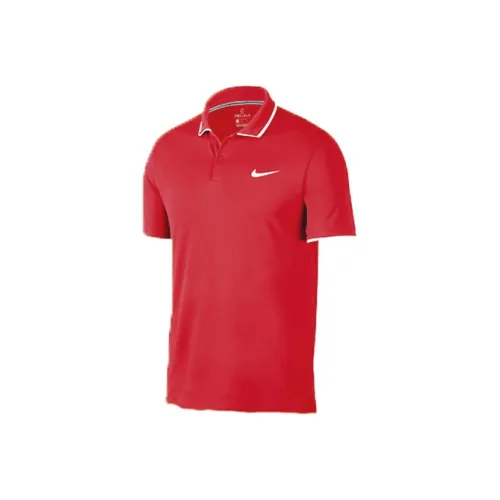 Nike Красный Белый Мужская Футболка