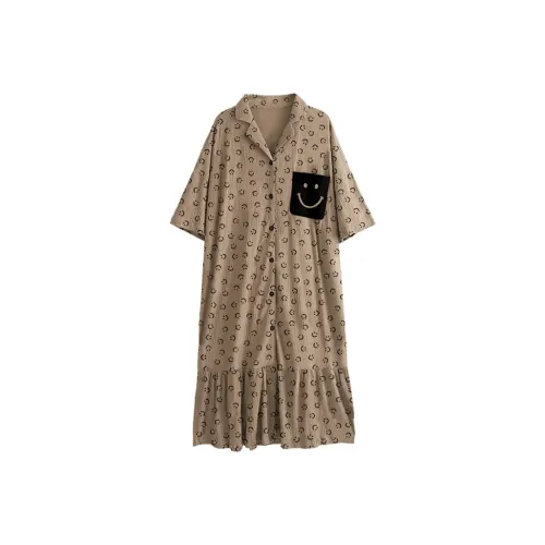 Городская красота Ночная сорочка Женская Льняная ткань