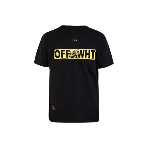 Off Белый SS19 Черный Мужская T-Рубашка