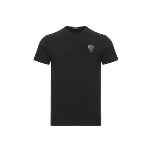 VERSACE 2 упаковки черные мужские футболки
